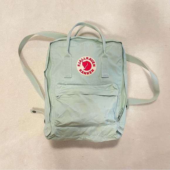 Mint Green Fjallraven Original Size Kanken Backpack - Picture 2 of 8